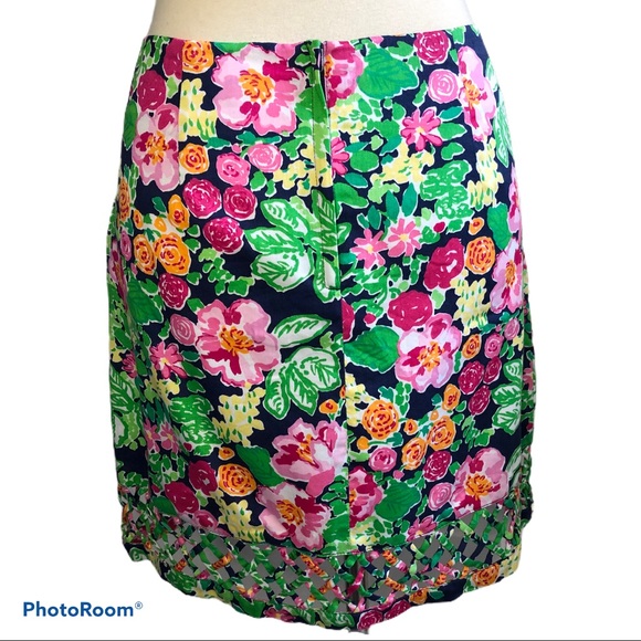 Lilly Pulitzer Rosalyn Skirt size 0 Getaway Garden Floral Mini Resort Preppy - Picture 5 of 10